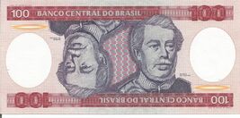 Brazil, 100 cruzeiros, ND (1981), P-198a, UNC Banknote # 12 - $2.87