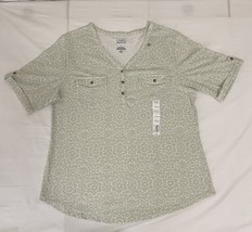 Women&#39;s Croft &amp; Barrow Roll-Tab Utility Henley Top - KI4 - $419.43 MXN
