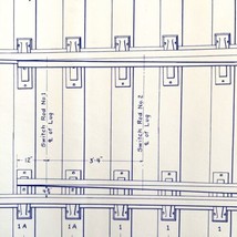 1941 Railroad Bangor Aroostook Split Switch Track Laying Blueprint F7 DW... - £174.94 GBP