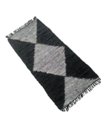 Leather Hearth Rug for Fireplace Fireproof Mat GEOMETRIC - $280.00