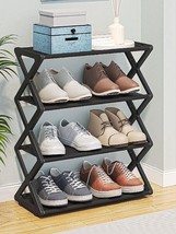 Modern Shoe Rack Minimalist Plain Multi-layer Shoe Storage Rack For Home - £11.19 GBP
