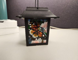 Butterfly Solar Lantern with Stake Brylan Home Hanging Walkway Light - £16.84 GBP