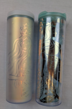 2 Starbucks 16 oz Mermaid Siren Tumblers - 50th Anniversary Frosted &amp; 20... - $29.69