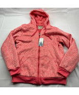 Jackson Hole Outerwear Ladies Heather Sherpa Lined Jacket Pink Zip Hoode... - £21.01 GBP
