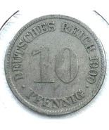 1900 G German Empire 10 Pfennig Coin - $91.99 MXN