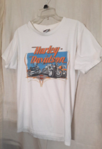 2005 Valencia Espana Harley Davidson Motorcycles Mens M T Shirt w/ Engin... - £10.44 GBP