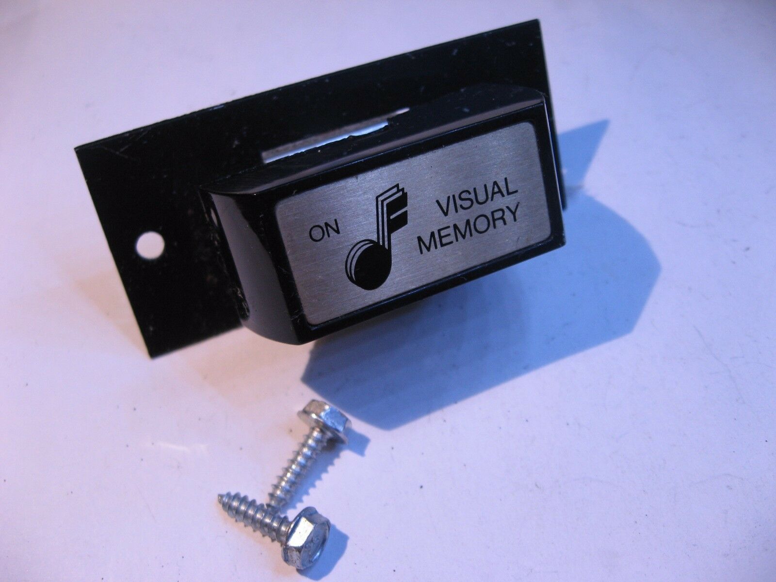 Hammond Organ Visual Memory Front Panel Switch DPDT w. Plate - Used Qty 1 - $12.34