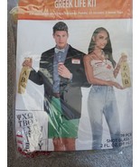 Greek Life Kit Fraternity Sorority Fancy Dress Halloween Adult Costume A... - $12.86