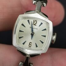 Vintage Bulova womens watch N3 1973 10K white rolled gold plate Wrist WO... - $39.99