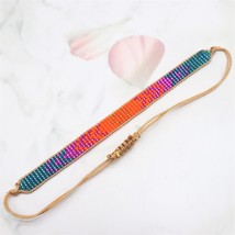 ZHONGVI Bohemian Bracelets & Bangles Set Miyuki Bead Charm Bracelet For Women Je - $15.34