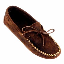 Minnetonka, Moccasin,Men&#39;s Brown Ruff Shoes 793 - £43.95 GBP