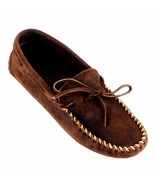 Minnetonka, Moccasin,Men&#39;s Brown Ruff Shoes 793 - $74.57 CAD