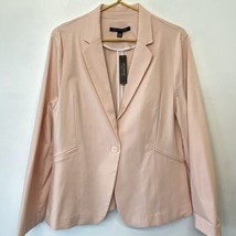 Zac &amp; Rachel Blazer Jacket size XL Pale Pink Stretch Washable NWT CJ10 - £21.83 GBP