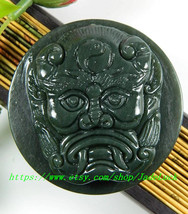 Free shipping------Perfect unique hand-carved natural jade carving Jixia... - $26.99