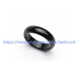 Free shipping - natural Obsidian ring. The charm of the Obsidian rings to custom - £19.33 GBP