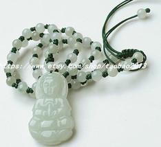 Free shipping -----green jade, natural green jade carved Buddha Buddha / Buddhis - £23.56 GBP