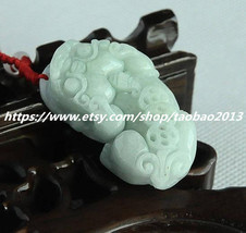 Free shipping -----Good luck real natural jade carving Pi Yao amulet charm penda - £15.92 GBP