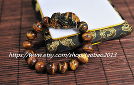 Free shipping -----Pi Yao Natural Yellow Tiger Eye Bracelet - £21.22 GBP