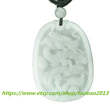 Free shipping -----A cargo of natural jade green jade dragon pendant lucky - £18.12 GBP