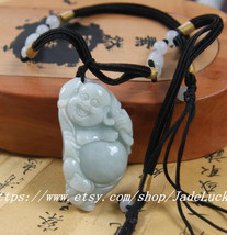 Free shipping ---Happy jade pendants Maitreya Buddha comfortable anti-villain se - £21.30 GBP