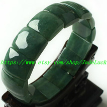 Good luck amulet green jade beads jade beaded bracelet row - £29.56 GBP