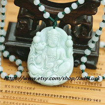 A cargo of natural jade Guanyin pendant wishful Guanyin pendant jade Ruyi beaded - £23.58 GBP