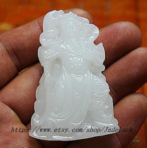 Baiyu luck &quot;Guan Yu&quot; charm pendant charm Fortuna Guan Gong - $23.99