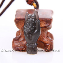 Natural ice kind of obsidian pendant bergamot pi yao Lucky / Handicraft - £21.70 GBP