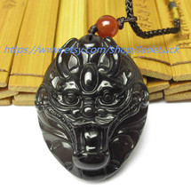 2014 mascot natural obsidian "Dragon" charm - $26.99
