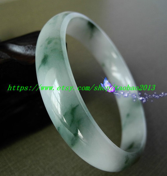 AAA jade bracelets floating flower light blue charm bracelet  - £97.56 GBP