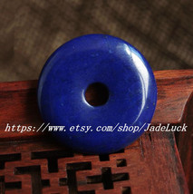 Need for natural lapis lazuli pendant necklace peace buckle - £22.56 GBP