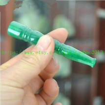 Real natural green jadeite jade cigarette holder - £16.07 GBP