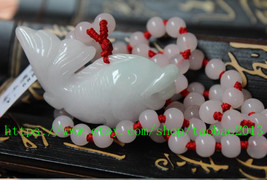 Natural jade, hand-carved, your talisman fish pendant necklace - £23.08 GBP
