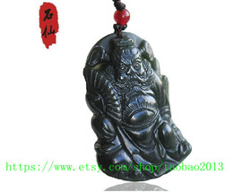 Good Lucky Natural Green jade carved Confucius Jade Pendant - £15.65 GBP