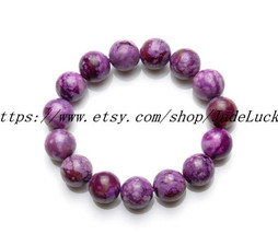 10mm Natural Charoite Rosary beads charm bracelet - £21.57 GBP