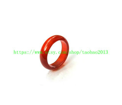 Natural red jade. Charm emerald ring customize your ring size (6 - 12) - £15.17 GBP