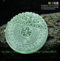 good luck Natural green jadeite jade buddha Gossip pi yao charm fashion jade pen - £23.10 GBP