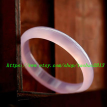 Handmade natural ice pink chalcedony bracelet, to bring good luck charm ... - $34.99