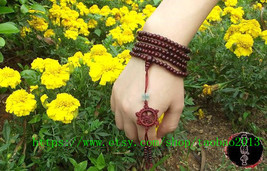 8 mm Tibetan Buddhism Natural red sandalwood meditation yoga 108 Beads P... - $16.99