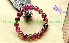 natural watermelon Shek Milly 8MM, health, meditation, prayer beads bracelet - £17.48 GBP