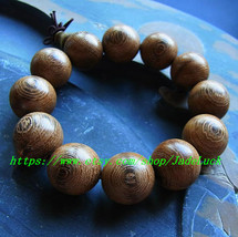 Natural sandalwood bracelet chicken / wing / wood rosary beads bracelets securit - £19.01 GBP