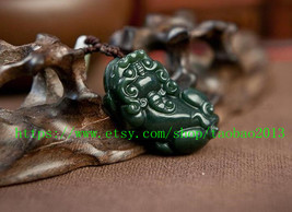 Light color anorectal ice waxy kinds of natural jade &quot;Pi Yao&quot; evil security and  - £18.33 GBP