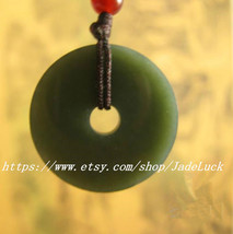 An item in the Jewelry & Watches category: Perfect AAA grade natural jade pendant charm pendant peace buckle