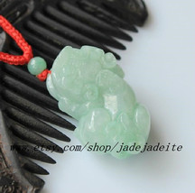 Light-colored ice waxy kinds of natural jade &quot;Pi Yao&quot; security and peace pendant - £21.20 GBP