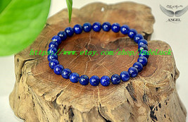 AAA natural lapis lazuli Buddhist prayer beads rosary bracelet yoga meditation - £22.84 GBP