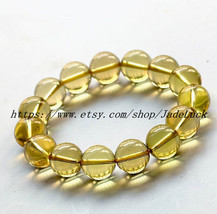 100% AAAAA grade genuine natural citrine beaded bracelet charm - £21.58 GBP