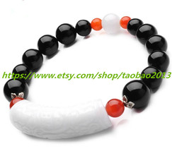 Couple bracelet fashion natural agate chalcedony original Chinese style jewelry  - £29.40 GBP