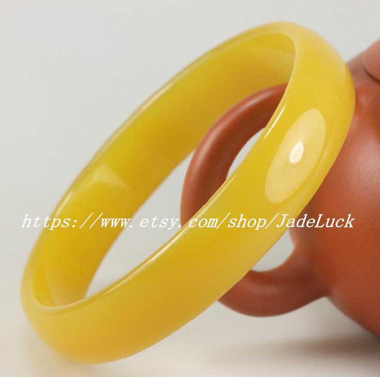 Natural yellow yellow agate bracelet fashion bracelet promoter (U.S. size 54 - 6 - £29.56 GBP