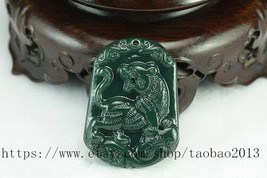 Perfect unique hand-carved natural jade pendant zodiac pendants Tiger - $23.99