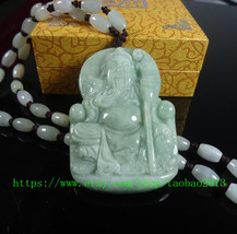 Free shipping -----Natural crater a cargo Jade Guan Gong pendant lucky m... - £30.80 GBP